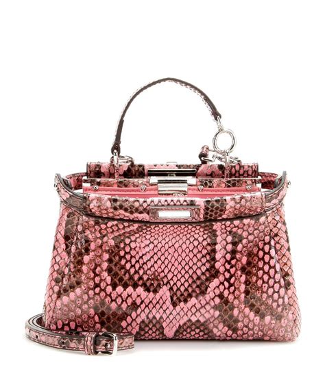 fendi peekaboo python|fendi peekaboo leather bag.